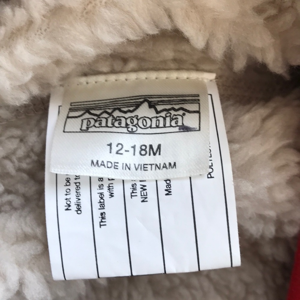 Patagonia Reversible Tribbles Jacket (size 12-18m) - Picture 5 of 5